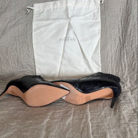 Alexandre Birman:  Megan 85 Python Ret Lacquer Booties - nightblue - Picture 11 of 14